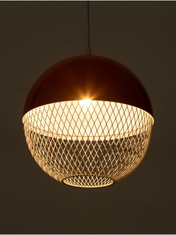 Светильник Lina 1х40Вт Е27 неон-оранжевый  26х26х32см