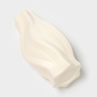 Ваза для цветов, пластик, 13.5&times;13.5&times;25 см, белый