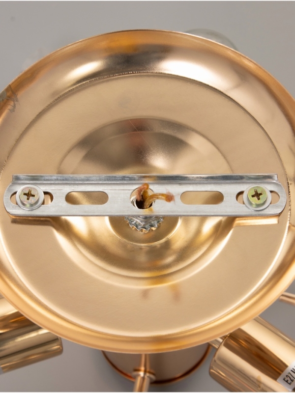 Люстра "Нежность" 3х40Вт Е27 золото 42х42х18см