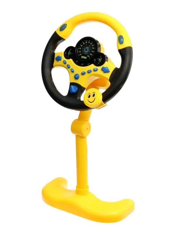 Руль музыкальный "Cупер водитель" с кронштейном, свет, звук