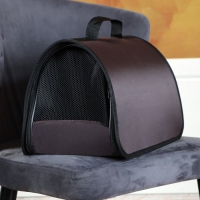 Сумка - переноска для животных жесткая №3, нейлон, 43 х 28 х 22 см, коричневая Сумка - переноска для животных жесткая №3, нейлон, 43 х 28 х 22 см, коричневая