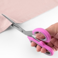 Ножницы портновские, скошенное лезвие, 8", 21 см, цвет МИКС