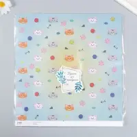 Бумага для скрапбукинга "Котята" плотность 180 гр 30,5х32 см