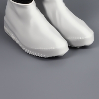 Чехлы для обуви, силиконовые, р-р M (35-39), 24,5 см, пара, цвет белый Чехлы для обуви, силиконовые, р-р M (35-39), 24,5 см, пара, цвет белый