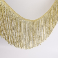 Тесьма декоративная &laquo;Бахрома&raquo;, 20 см, 5 &plusmn; 0,5 м, цвет золотой