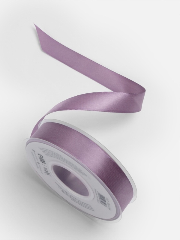 Лента атласная двухсторонняя №0434 20мм*25±1м сиреневый TR Лента атласная двухсторонняя №0434 20мм*25±1м сиреневый TR