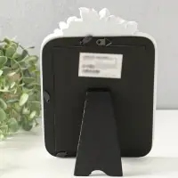 Фоторамка полистоун 13х18 см "Цветочный венок" белая 25х16,5х1,5 см