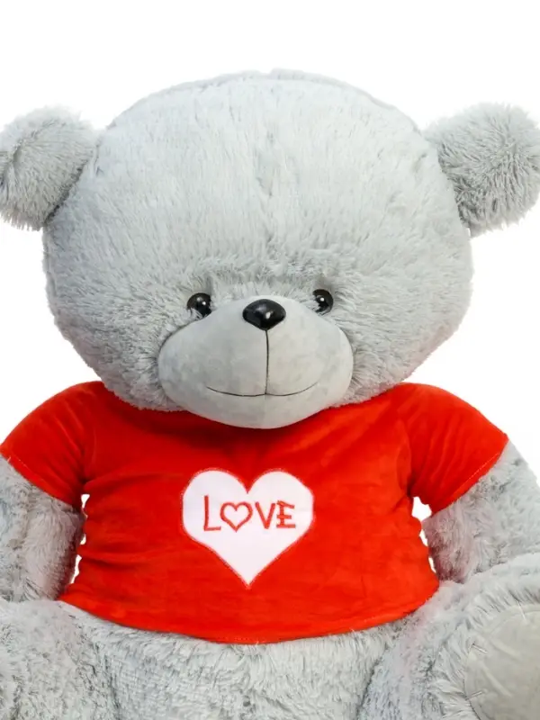 Мягкая игрушка "Медведь Тед", в кофте, цвет серый, 120 см