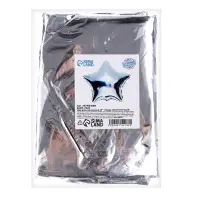 Воздушный шар фольгированный 18" &laquo;Звезда - серебро&raquo;