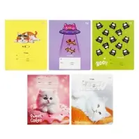 Тетрадь 12 листов в клетку &laquo;Кошечки&raquo;, МИКС