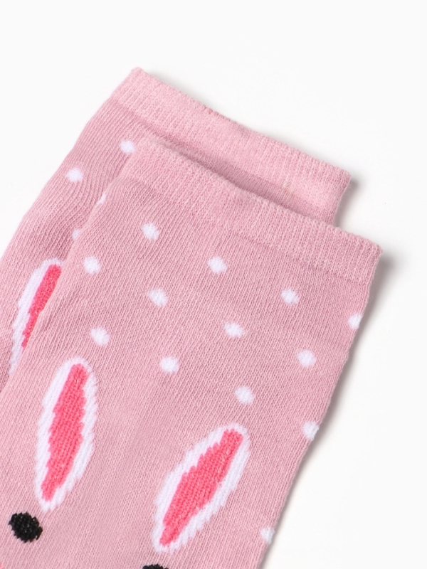 Носки "Зайка розовый", розовые, р-р 36-39
