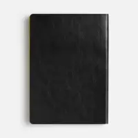 Ежедневник Doppio, недатированный, черный с желтым