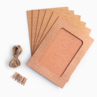 Гирлянда для фотографий с прищепками &laquo;Крафт&raquo;, 6 шт.