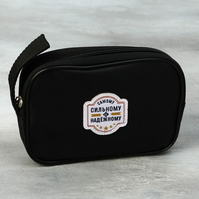 Подарочный набор дорожный для обуви &laquo;Сильному и надежному&raquo;: щётка 2 шт, губка, лопатка