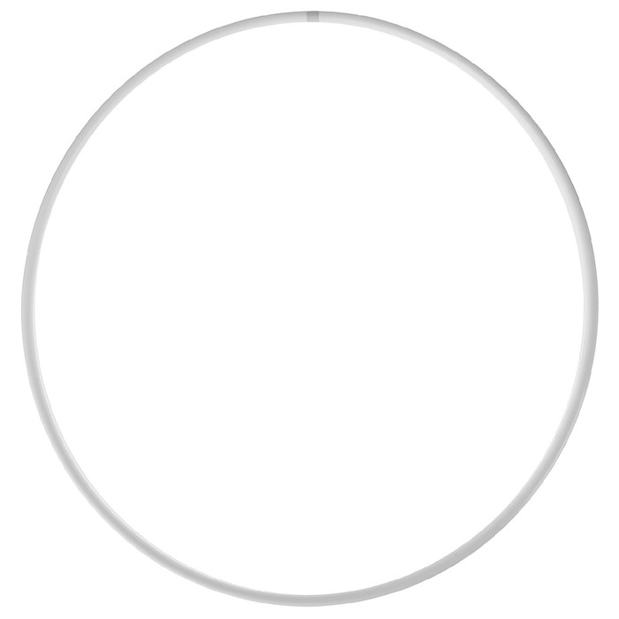 Обруч для художественной гимнастики Grace Dance, профессиональный, d=80 см, цвет белый