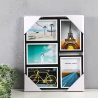 Фоторамка МДФ, стекло на 5 фото 10х15 "День и ночь" 35,5х28,5х2,2 см