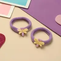 Резинка для волос "Фея" (набор 2 шт) стрекоза, 4 см, сиреневый