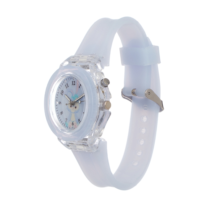Часы наручные детские Часы наручные детские "Зайчик", d-3.8 см, ремешок силикон 23 см