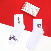 Набор новогодних женских носков KAFTAN "Киса" размер 36-39 (23-25 см), 2 пары Набор новогодних женских носков KAFTAN "Киса" размер 36-39 (23-25 см), 2 пары