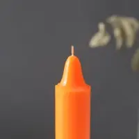 Ароматическая свеча парафиновая хозяйственная, 2.4&times;21 см, 80 г, апельсин