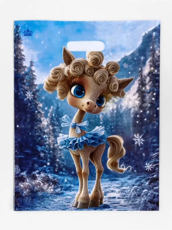 Пакет "Лола", полиэтиленовый с вырубной ручкой, 40 х 31 см, 60 мкм