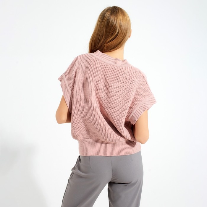 Жилет женский MINAKU, цвет пудровый, размер 42