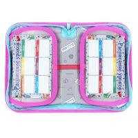 Пенал 1 секция, 130 х 210 х 40 мм, 2 откидные планки, тканевый, Calligrata TOP, Content "Котик корея" Пенал 1 секция, 130 х 210 х 40 мм, 2 откидные планки, тканевый, Calligrata TOP, Content "Котик корея"