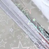 Бумага голографическая &laquo;Звездопад&raquo;, красная, 70&times;100 см