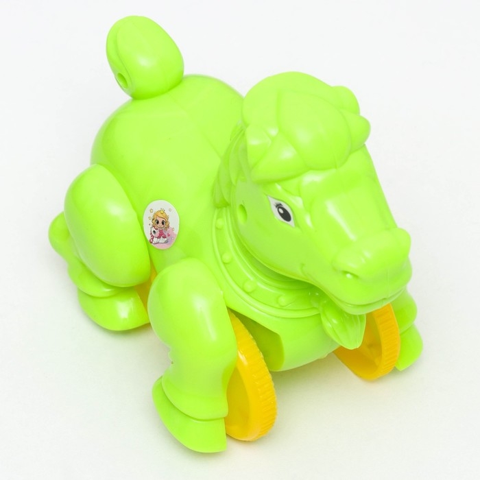 Развивающая игрушка - каталка детская "Лошадка", 12 х 7 х 10 см, микс