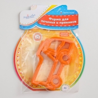 Форма для печенья &laquo;Грузовик&raquo;, вырубка, штамп, 11,5&times;7,5&times;1,5 см, оранжевая