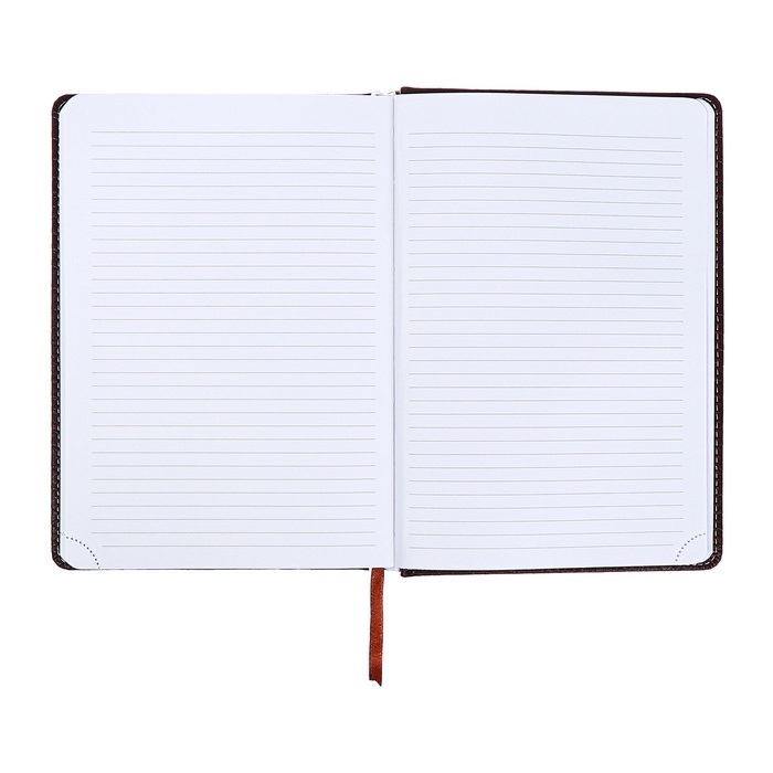 Ежедневник датированный 2024 года, А5, 176 листов, Attomex.Croco, обложка искусственная кожа, ляссе, блок 70 г/м2, коричневый