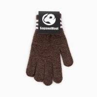 Перчатки одинарные детские, цвет коричневый, размер 16 (9-12 лет) Перчатки одинарные детские, цвет коричневый, размер 16 (9-12 лет)