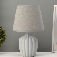 Настольная лампа "Тыковка" 1х40Вт Е27 серая 20х20х31см