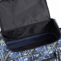 Сумка дорожная на колёсах, отдел на молнии, с увеличением, наружный карман, длинный ремень, цвет синий Сумка дорожная на колёсах, отдел на молнии, с увеличением, наружный карман, длинный ремень, цвет синий