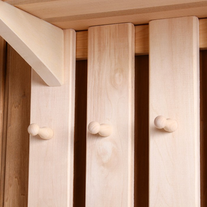 Полка вешалка с зеркалом, большая, 3 крючка Полка вешалка с зеркалом, большая, 3 крючка