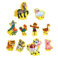 Набор напольный пазл с фигурками &laquo;Моя ферма&raquo;, 10 фигурок, 42 детали