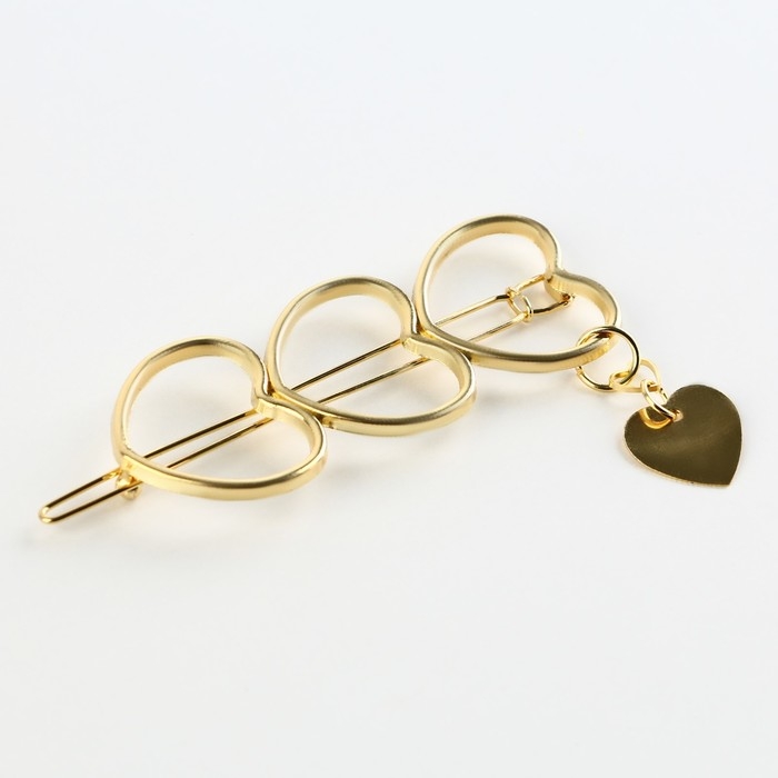 Заколка для волос формовая &laquo;Люби&raquo;, 6 х 2 см