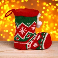 Конфетница &laquo;Сапожок&raquo;, с бомбошками, вместимость 180 г, цвета МИКС