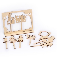 Теневой театр по мотивам сказки братьев Гримм &laquo;Волк и семеро козлят&raquo;