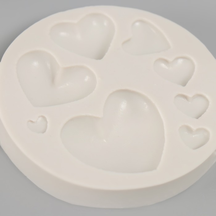 Молд силикон Молд силикон "Сердечки" 8 предметов