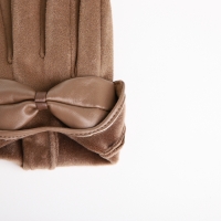 Перчатки женские, безразмерные, без утеплителя, цвет бежевый Перчатки женские, безразмерные, без утеплителя, цвет бежевый