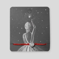 Новый год! Браслет &laquo;Новогодний&raquo; загадай желание, цвет красный с серебром, 7см