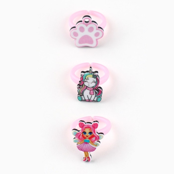 Кольцо 3 шт с тату «Уникальный образ» 8 х 12 см Кольцо 3 шт с тату «Уникальный образ» 8 х 12 см