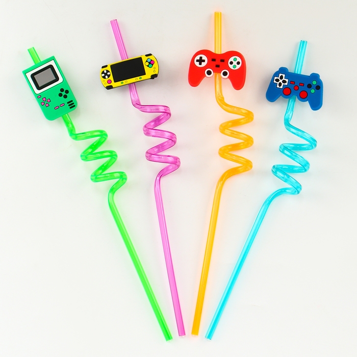 Трубочки для коктейля &laquo;Игра&raquo;, набор 4 шт.