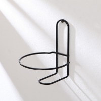 Подвес для кашпо настенный «Одиночка», d = 16 см, чёрный Подвес для кашпо настенный «Одиночка», d = 16 см, чёрный