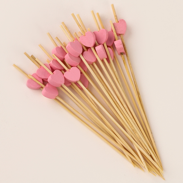 Шпажки &laquo;Сердечки&raquo;, набор 24 шт.