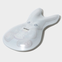 Блюдо стеклянное сервировочное Доляна &laquo;Пасхальный кролик&raquo;, 21&times;13,5&times;1,8 см