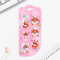 Закладки магнитные, 6 шт &laquo;Корги&raquo;