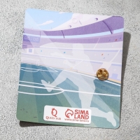 Значок &laquo;Мяч&raquo; футбольный, цвет чёрно-белый в золоте