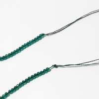 Бусины на нити шар №2 гранёный «Шпинель», цвет зелёный, 36 см Бусины на нити шар №2 гранёный «Шпинель», цвет зелёный, 36 см